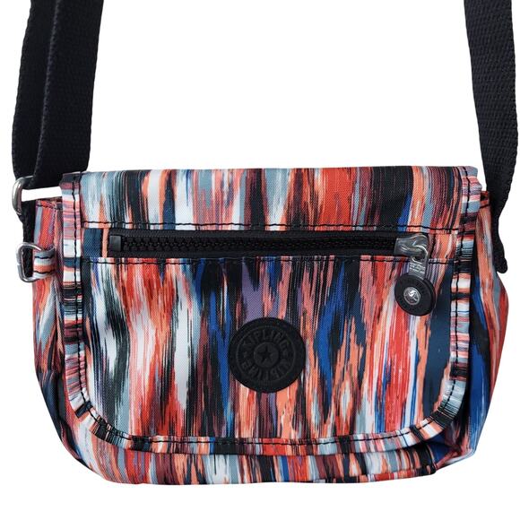 Kipling Sabian Crossbody Mini Bag Purse Lightweight Polyester Colorful AOP - Picture 2 of 10
